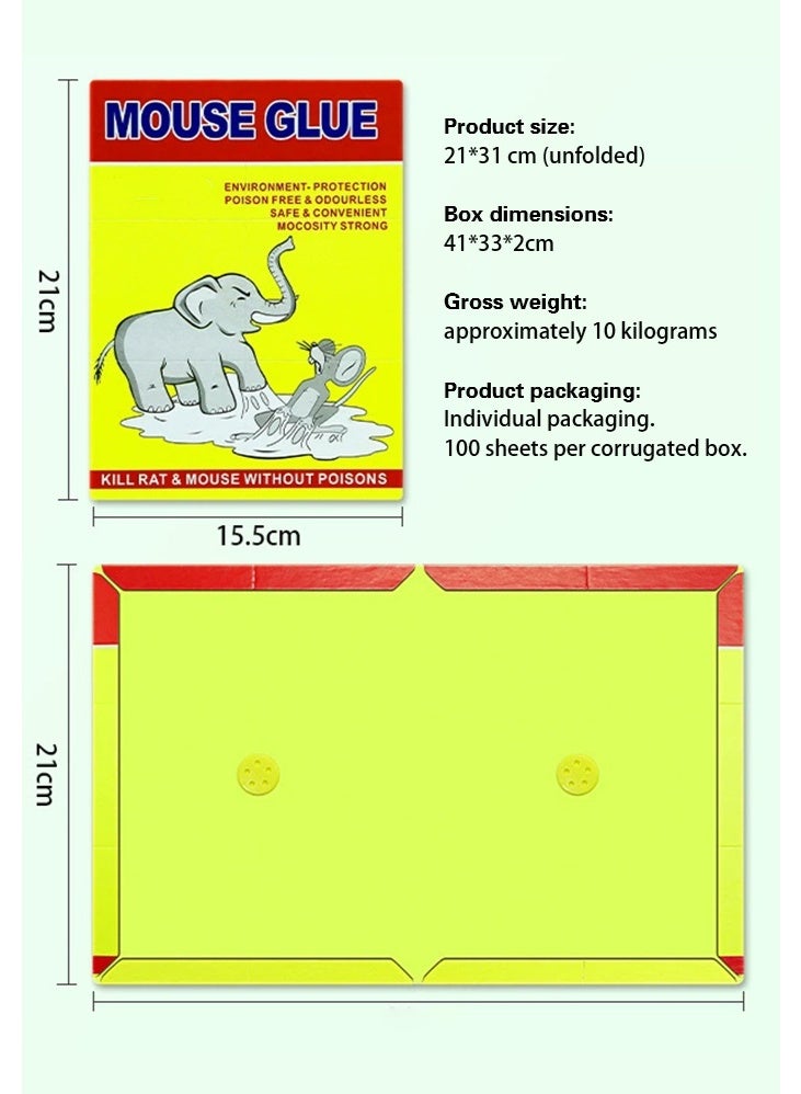 Mouse Rat Glue Trap, Strongly Adhesive Sticky Glue Traps for Mice for Indoor Outdoor - Image 4